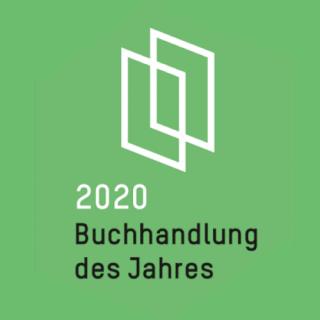 Logo Buchhandlung des Jahres 2020.